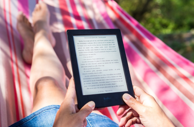 reading from a hammock